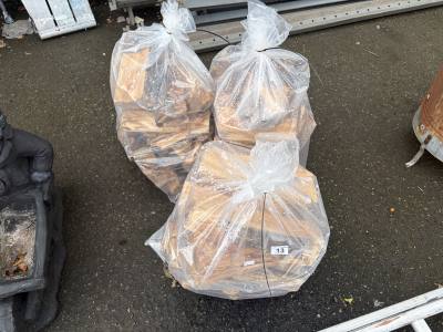 3 X BAGS OF FIREWOOD