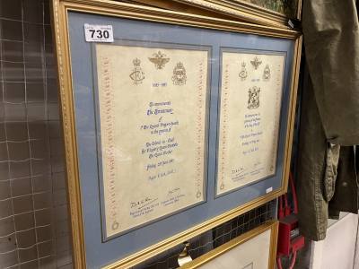 MAJOR KIRK FREEDOM OF CARDIFF CERTIFICATE