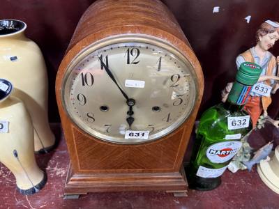 EDWARDIAN JUNGHANS INLAID CLOCK (NO PENDANT)