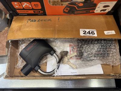 2 X SECURITY LOCKS + KEYS ATTACHED 
