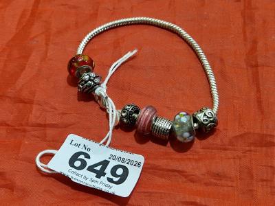 PANDORA SILVER CHARM BRACELET