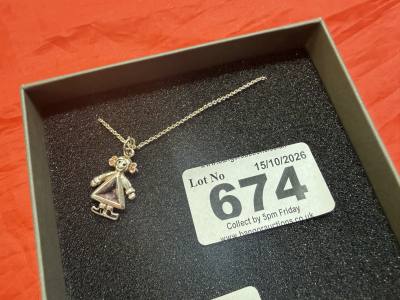 ARGENTO SILVER PENDANT + CHAIN