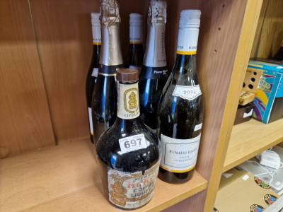 6 X BOTTLES OF WINE, CHAMPAGNE + LIQUEUR