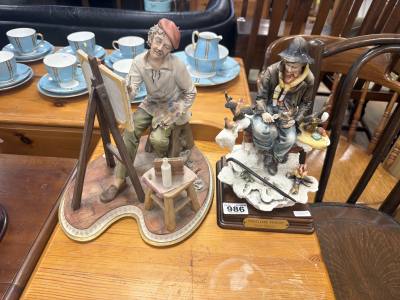 CAPODIMONTE FIGURE + OTHER