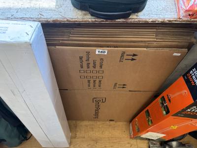 LOT OF CARDBOARD BOXES