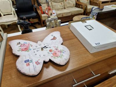 NEW WALL CLOCK + BUTTERFLY CLOCK