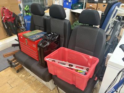 3 X FABRIC VAN SEATS