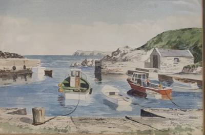 GERALD MAGUIRE "BALLINTOY HARBOUR" (25X34)