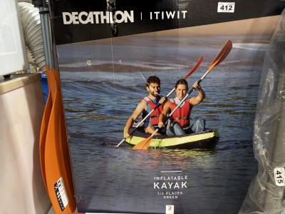 NEW DECATHLON KAYAK + OARS 