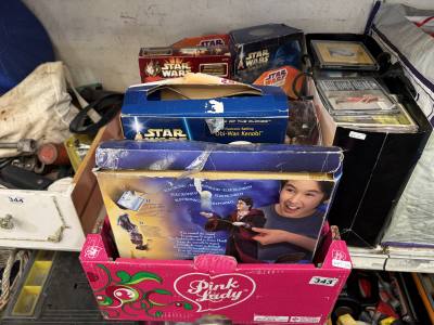BOX OF STAR WARS TOYS