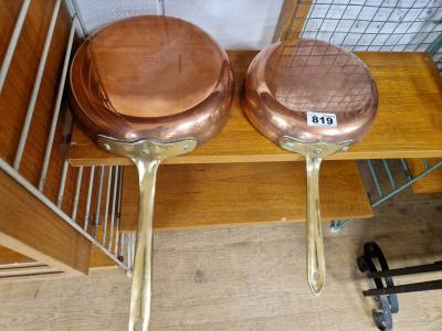 2 X BONGUSTO ITALIAN COPPER PANS