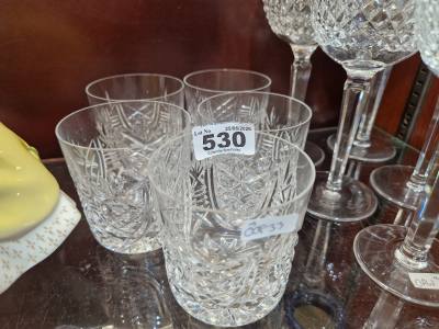 5 X WATERFORD TUMBLERS