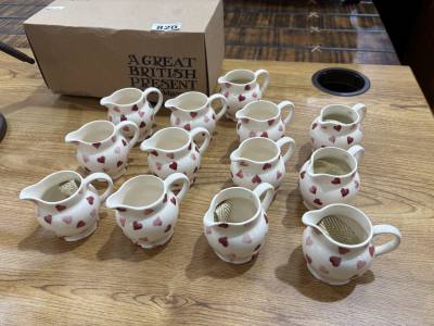 EMMA BRIDGEWATER PINK HEARTS MINI JUGS
