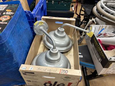 2 GALVANISED LIGHTS