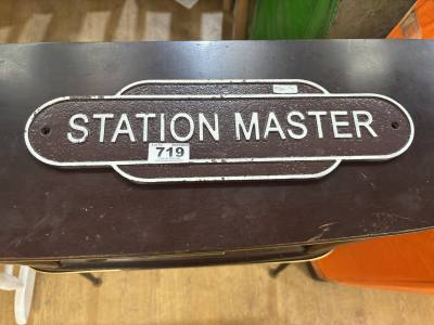 STATION MASTER SIGN
