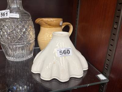 T.G. GREEN JUG + VICTORIAN JELLY MOULD