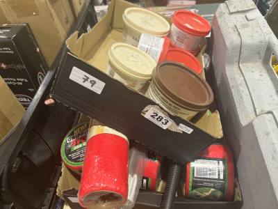 2 BOXES OF PUTTY ETC