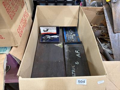 LOT OF TAPS + DIES + MICROMETER ETC.
