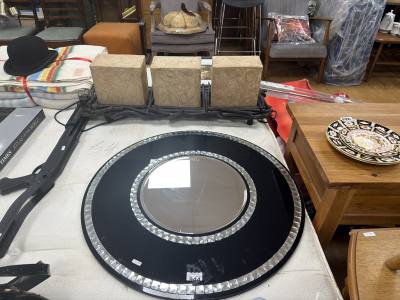 CIRCULAR MIRROR + LAMP