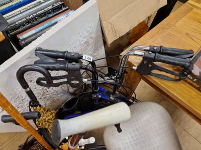 2 X WALKING AIDS + SWIVEL STOOL