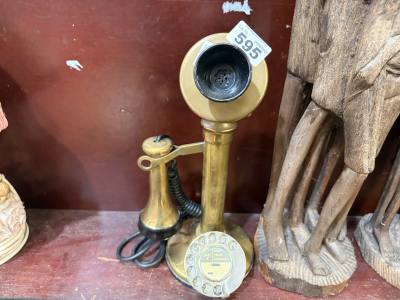 BRASS CANDLESTICK TELEPHONE