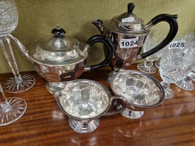 SILVER PLATE TEA SET