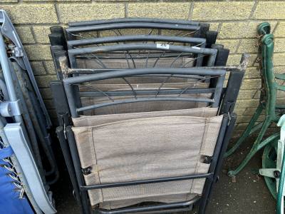 6 FOLDING GARDEN CHAIRS
