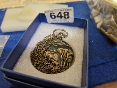 VINTAGE STYLE BRONZE POCKET WATCH