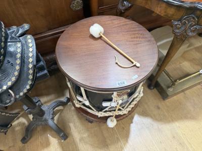 QUEENS REGIMENT DRUM TABLE