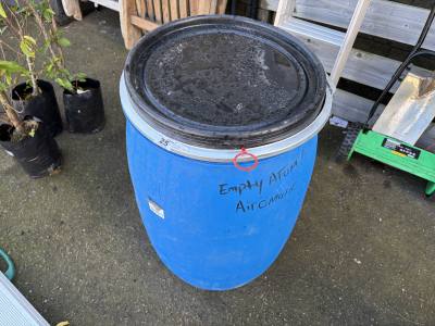 BLUE STORAGE DRUM 
