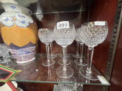 6 X WATERFORD GLASSES