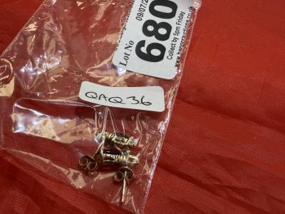 9CT RUBY EARRINGS