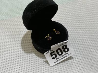 PAIR OF 9CT DROP EARRINGS
