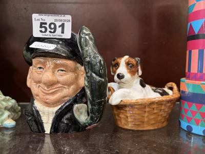 DOULTON CHARACTER JUG + DOG