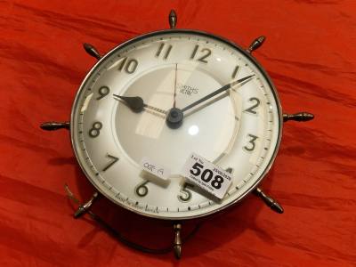 MID CENTURY WHEEL SMITHS CLOCK