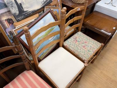4 X PINE CHAIRS