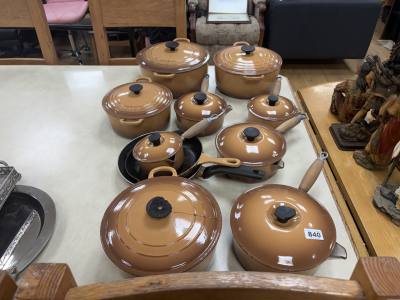 LOT LE CREUSET POTS ETC