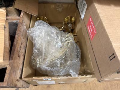 BOX OF BRASS FITTINGS