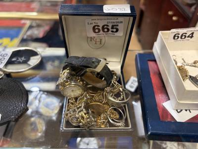 LOT OF COSTUME JEWELLERY + SILVER