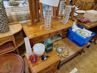 DRESSING TABLE + STOOL + CABINET