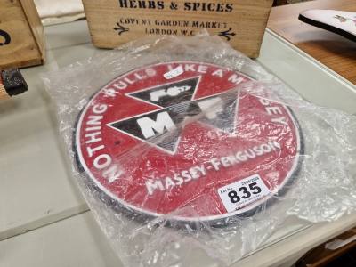 CAST MASSEY FERGUSON SIGN