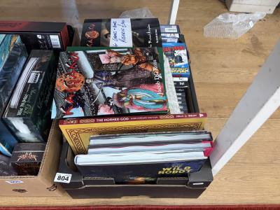 BOX OF GAMES + BOOKS