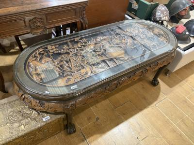 CARVED COFFEE TABLE