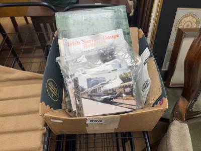 BOX OF RAILWAY POSTCARDS + BOOKS