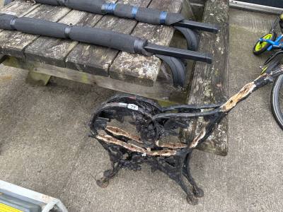 PAIR OF SEAT ENDS