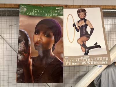 2 X VINTAGE MODEL CALENDARS