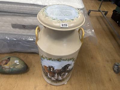 SHIRE HORSE MILK CHURN