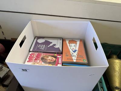 BOX OF DVDS