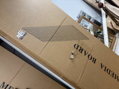 BOX OF  DARK WALNUT COMPOSITE WALL PANELS