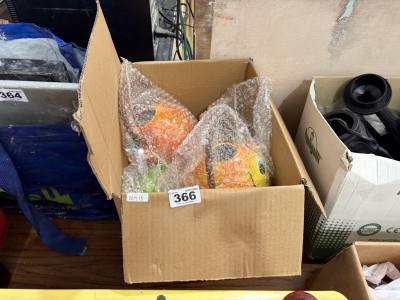 BOX OF CHILDREN'S WATERING CANS